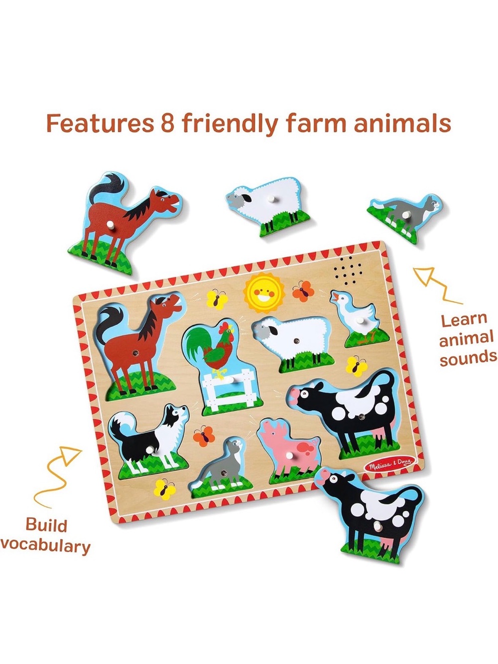 Melissa & Doug Farm Animal Sound Puzzle - NWT